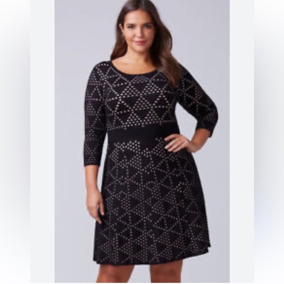 Lane Bryant Knit Dress Womens 22/24 - Picture 1 of 10